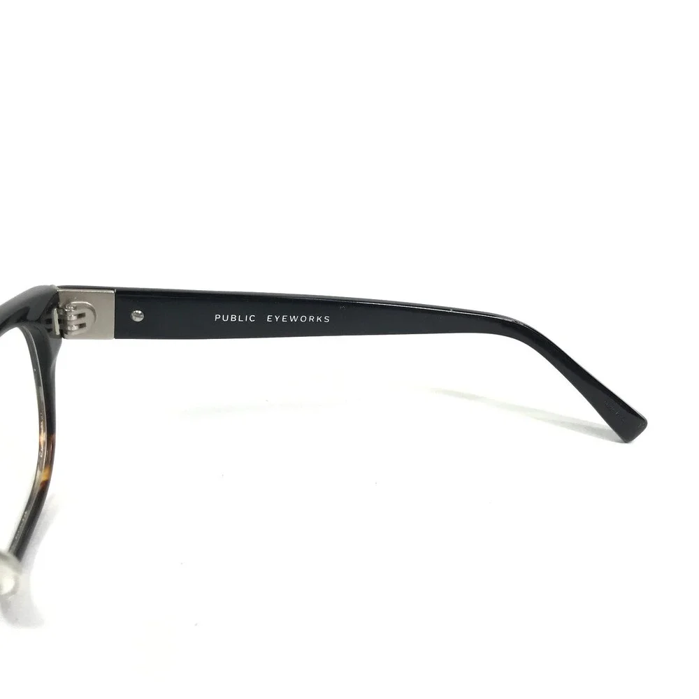 Public Eyeworks Eyeglasses Frames VENTURA-C01 Black Tortoise Rectangle 54-19-145